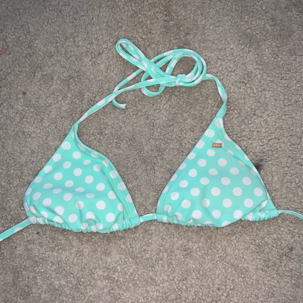 Roxy polka dot bikini top